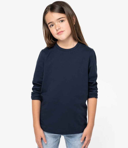 Native Spirit Kids Long Sleeve T-Shirt - Navy
