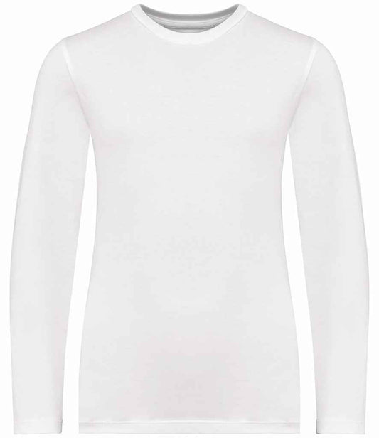 Native Spirit Kids Long Sleeve T-Shirt in White