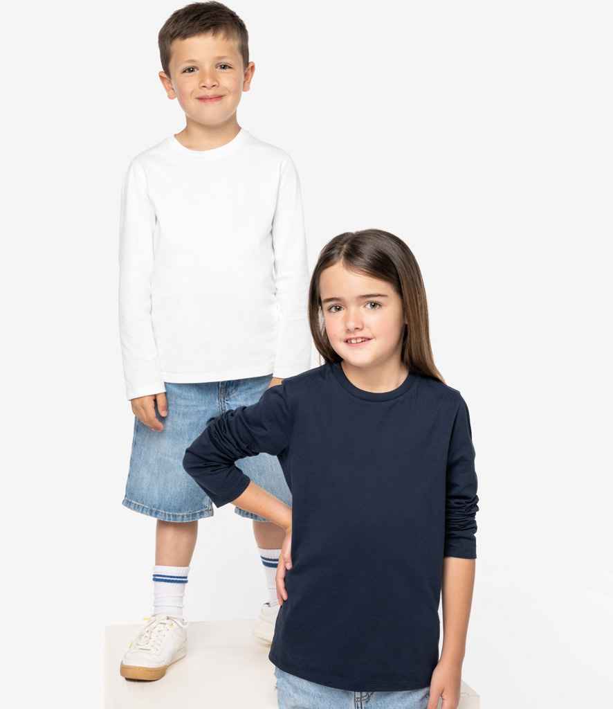 Native Spirit Kids Long Sleeve T-Shirt - White