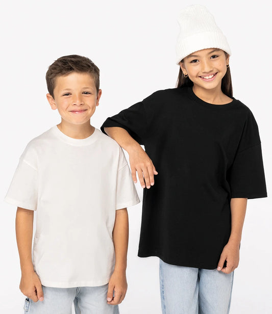 Native Spirit Kids Oversized T-Shirt - Black - Model