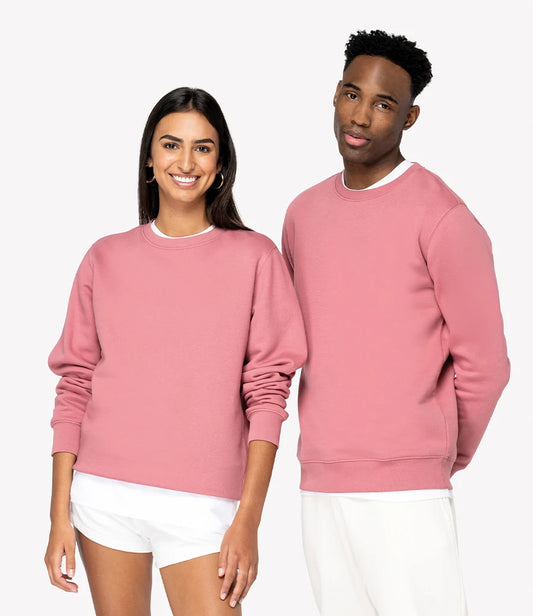 Native Spirit Unisex Crew Neck Sweatshirt - Antique Rose - Model