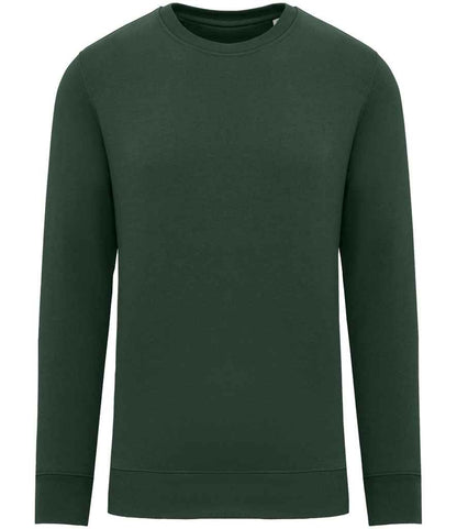 Native Spirit Unisex Crew Neck Sweatshirt in Forest Green