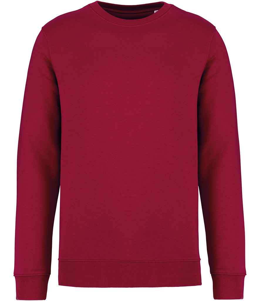 Native Spirit Unisex Crew Neck Sweatshirt in Hibiscus Red