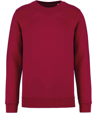 Native Spirit Unisex Crew Neck Sweatshirt in Hibiscus Red