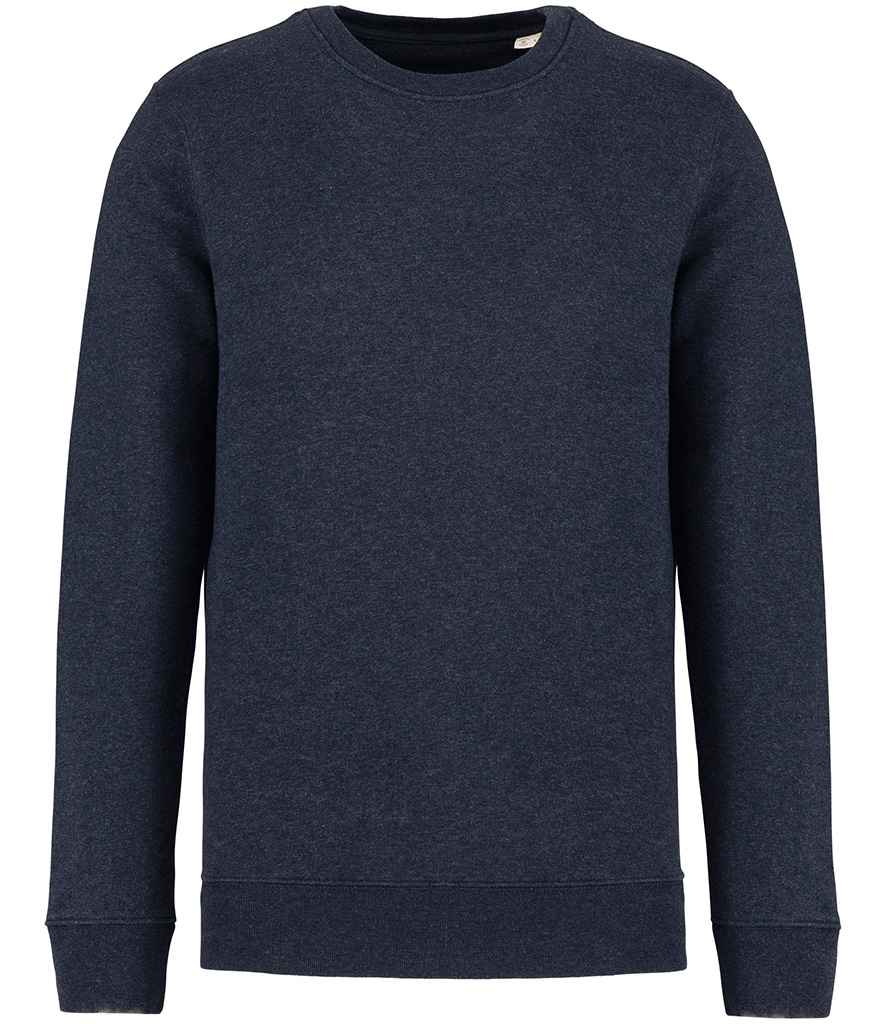 Native Spirit Unisex Crew Neck Sweatshirt in Navy Blue Heather