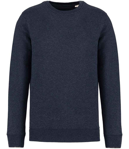 Native Spirit Unisex Crew Neck Sweatshirt in Navy Blue Heather
