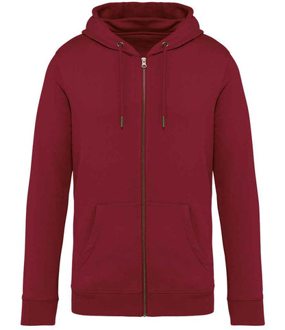 Native Spirit Unisex Full Zip Hoodie in Hibiscus Red