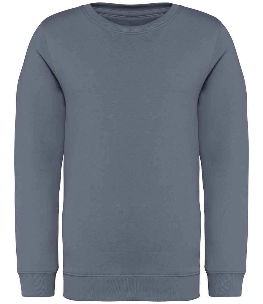Native Spirit Kids Crew Neck Sweatshirt in Mineral Grey