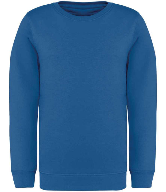 Native Spirit Kids Crew Neck Sweatshirt in Sea Blue