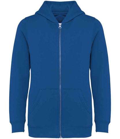 Native Spirit Kids Full Zip Hoodie in Sea Blue