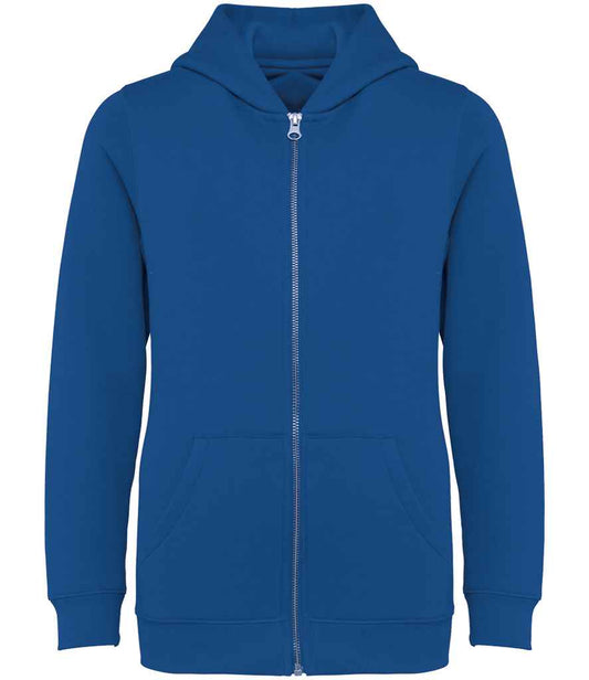 Native Spirit Kids Full Zip Hoodie in Sea Blue