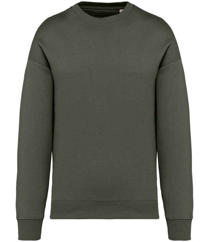Native Spirit Unisex Oversized Sweatshirt in Organic Khaki