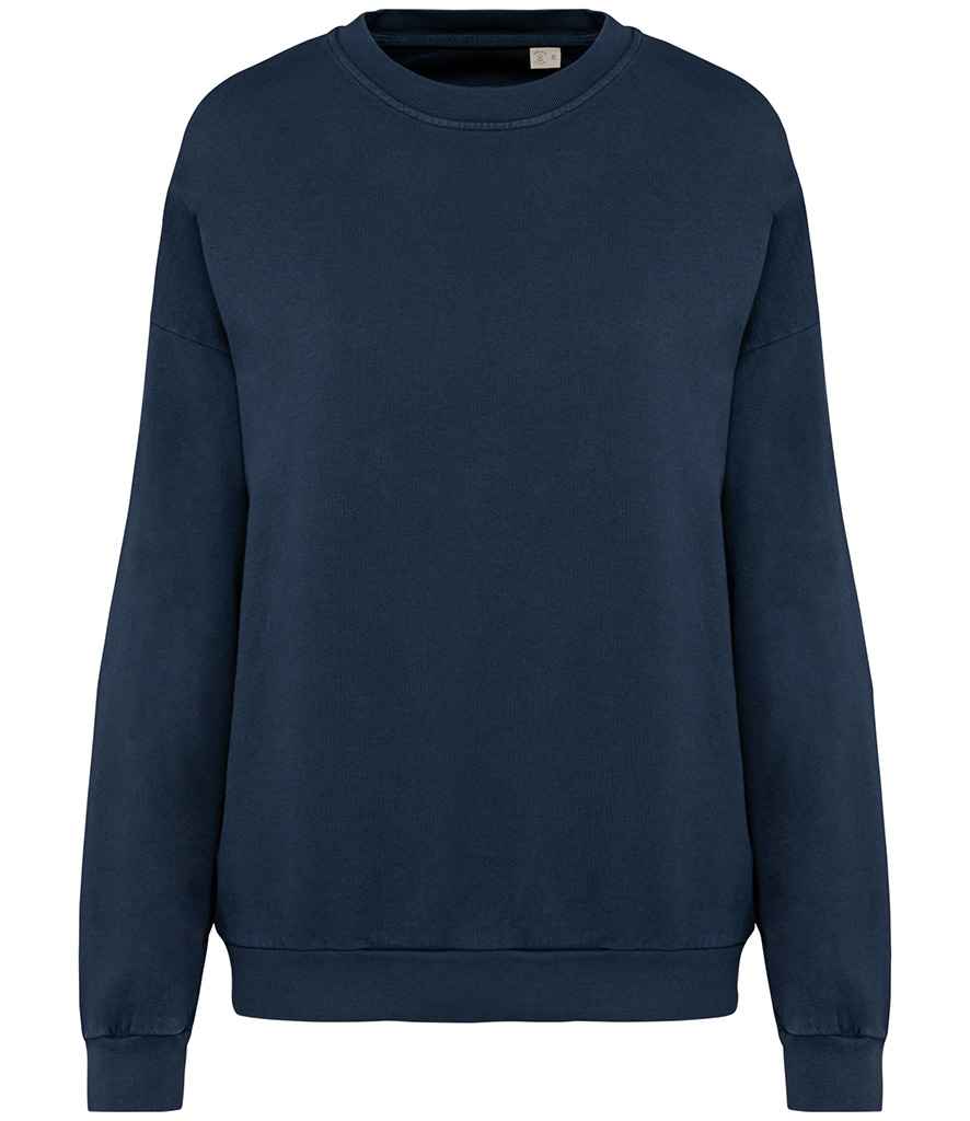 Native Spirit Unisex Terry 280 Oversized Sweatshirt in Washed Navy