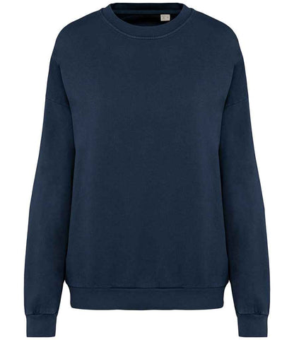 Native Spirit Unisex Terry 280 Oversized Sweatshirt in Washed Navy