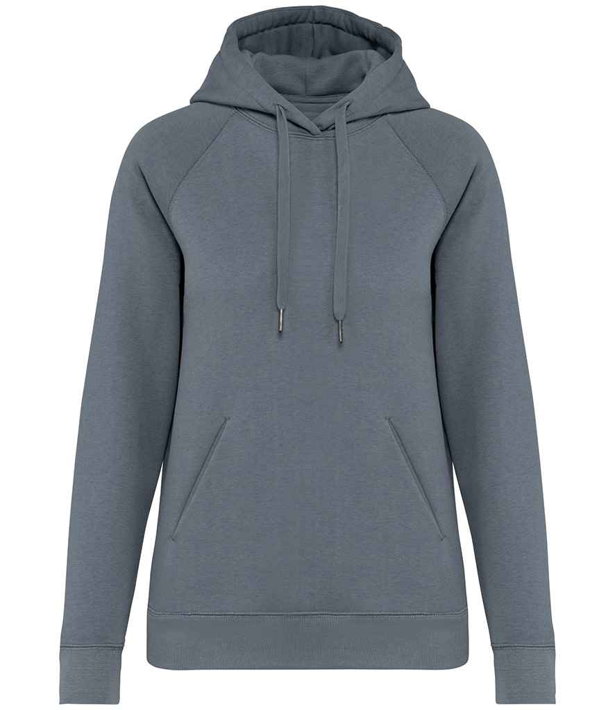 Native Spirit Ladies Raglan Sleeve Hoodie in Mineral Grey