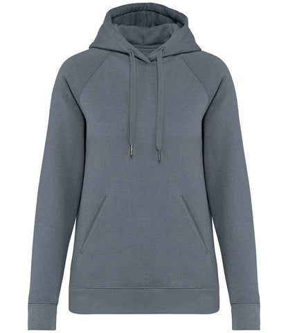 Native Spirit Ladies Raglan Sleeve Hoodie in Mineral Grey