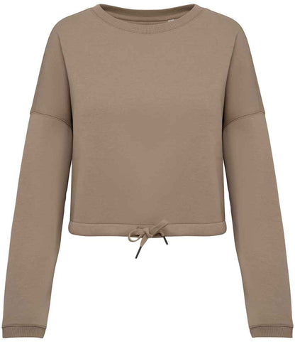Native Spirit Ladies Oversized Cropped Sweatshirt