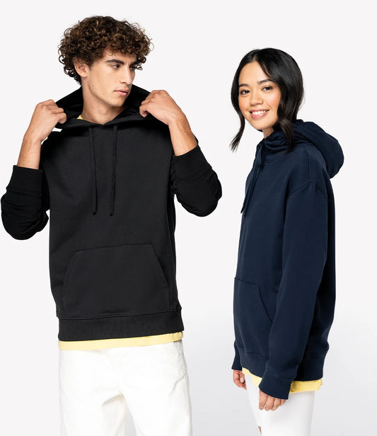 Native Spirit Unisex French Terry Hoodie - Black - Model