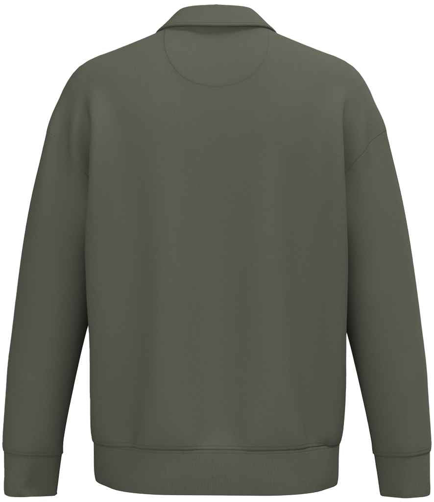 Native Spirit Unisex 1/4 Zip Sweatshirt with Polo Collar