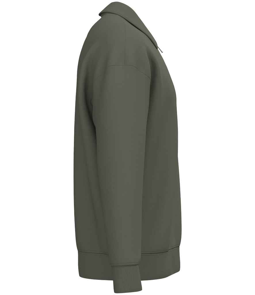 Native Spirit Unisex 1/4 Zip Sweatshirt with Polo Collar