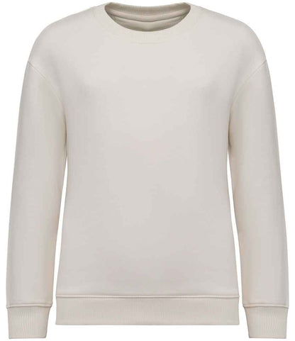 Native Spirit Kids Oversized Round Neck Sweatshirt in Ivory