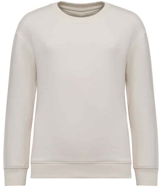 Native Spirit Kids Oversized Round Neck Sweatshirt in Ivory