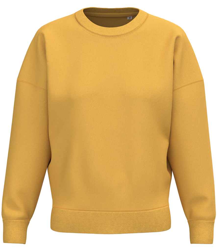 Native Spirit Ladies Crew Neck Sweatshirt in Sun Yellow