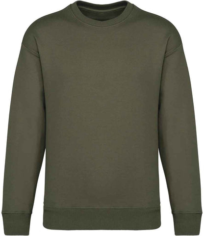 Native Spirit Unisex Oversized Sweatshirt in Organic Khaki