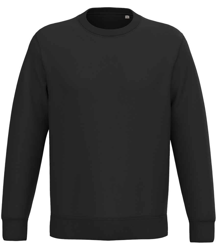 Native Spirit Unisex Crew Neck Sweatshirt in Black