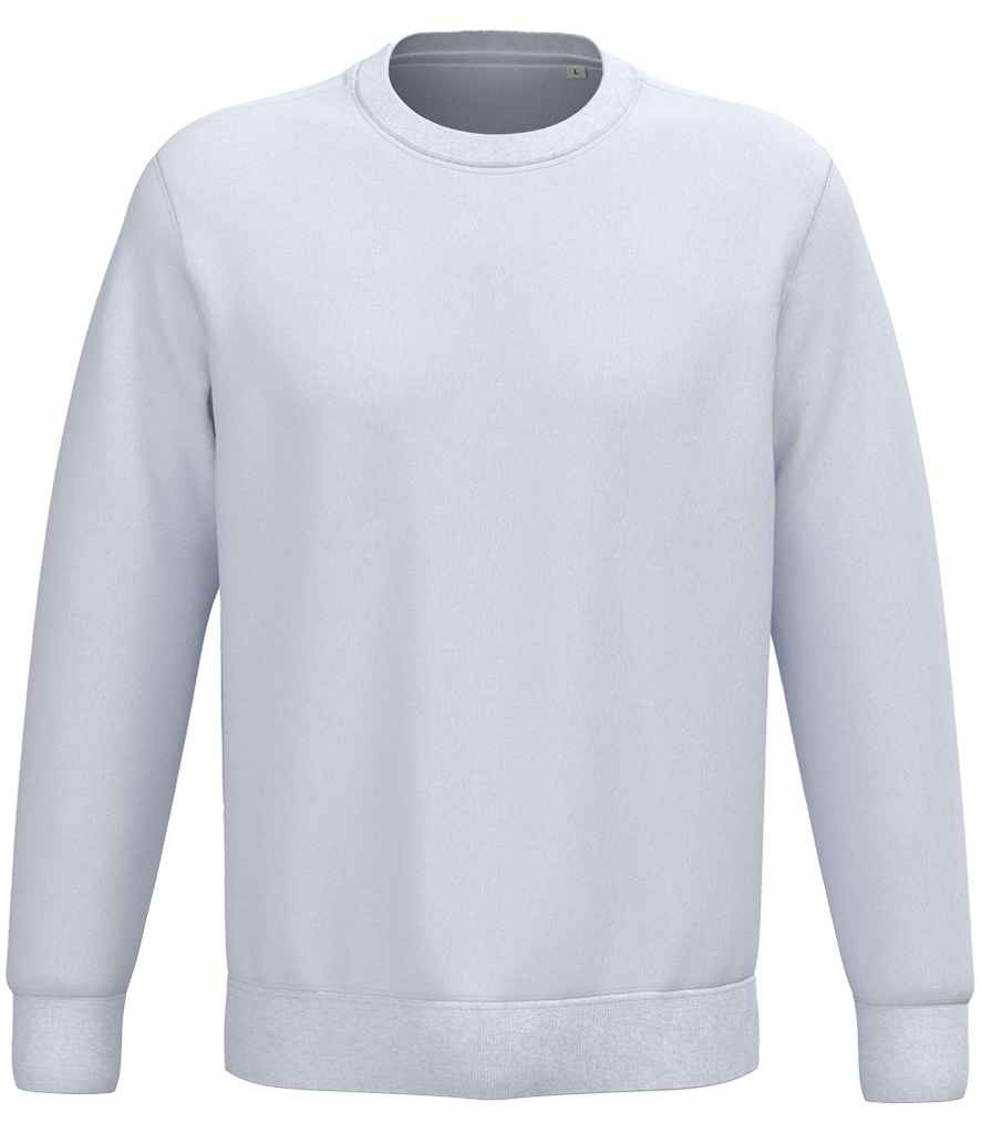 Native Spirit Unisex Crew Neck Sweatshirt in White