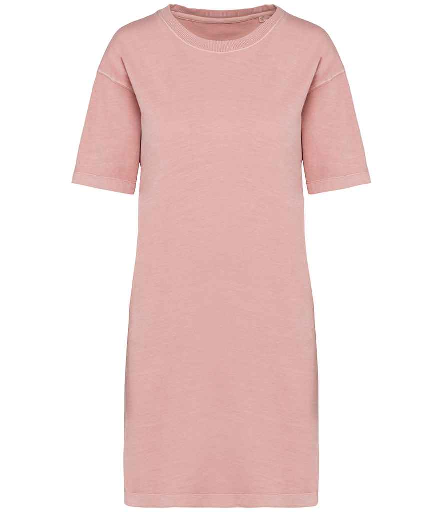 Native Spirit Ladies T-Shirt Dress in Washed Petal Rose