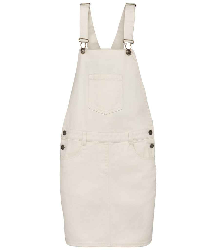 Native Spirit Ladies Dungarees Dress in Ivory