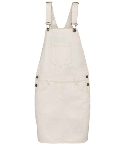 Native Spirit Ladies Dungarees Dress in Ivory