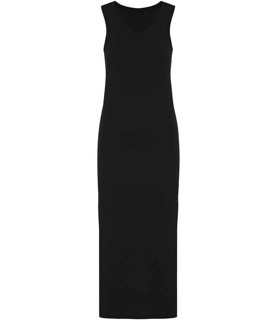 Native Spirit Ladies Jersey Washed Dress in Washed Coal Grey