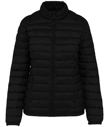 Native Spirit Ladies Lightweight Recycled Padded Jacket in Black