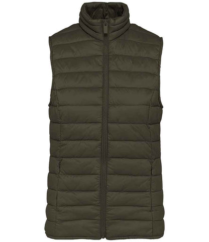Native Spirit Ladies Light Recycled Bodywarmer in Organic Khaki