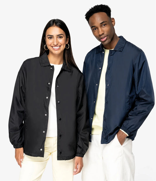 Native Spirit Unisex Windbreaker Jacket - Black - Model