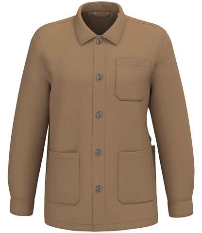 Native Spirit Washed Effect Work Jacket in Washed Dark Camel