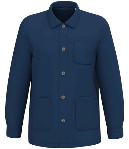 Native Spirit Washed Effect Work Jacket in Washed Indigo