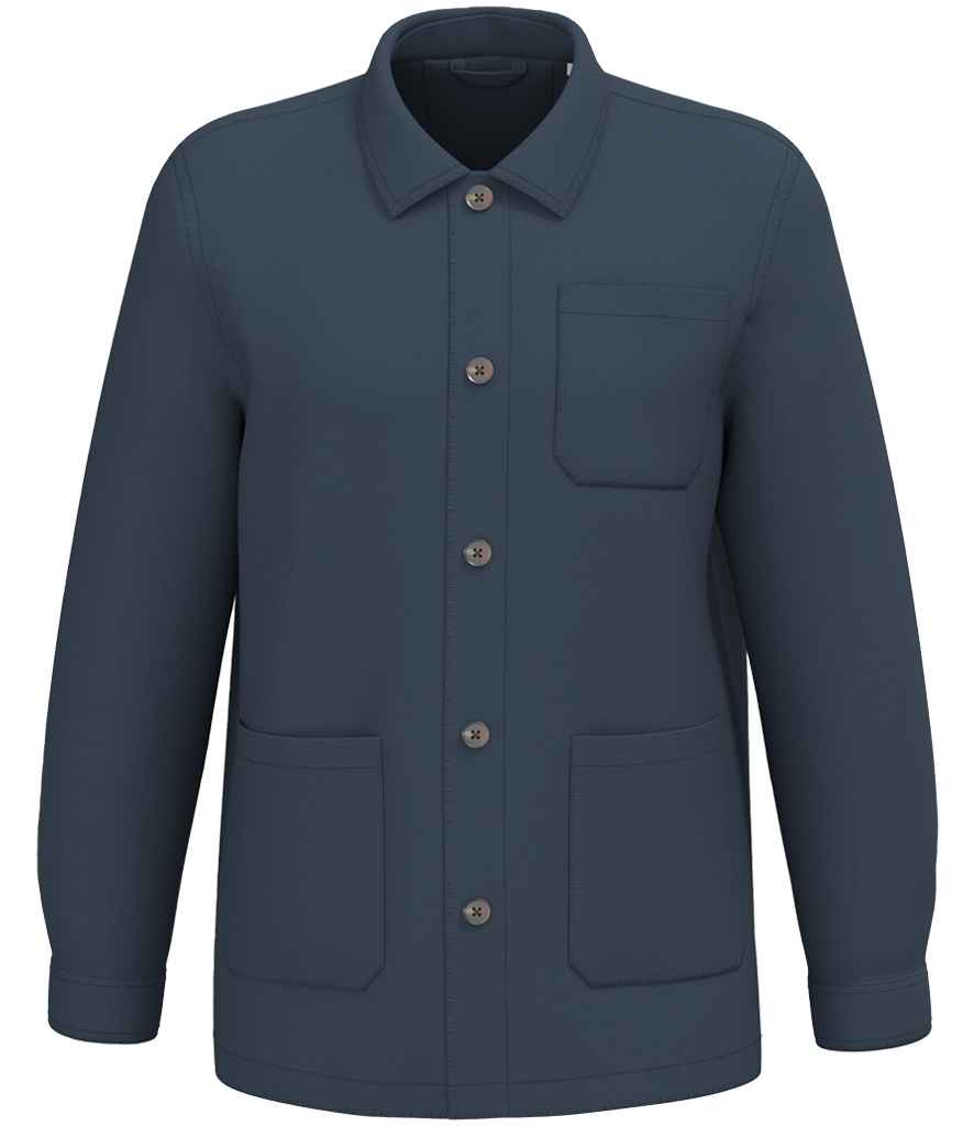 Native Spirit Washed Effect Work Jacket in Washed Navy