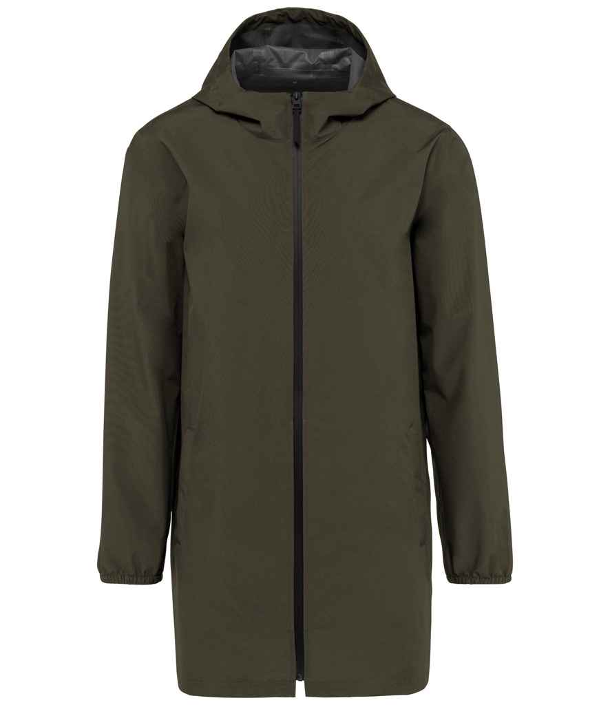 Native Spirit Unisex Waterproof Jacket in Organic Khaki