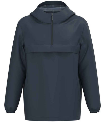 Native Spirit Unisex Waterproof 1/4 Zip Windbreaker in Navy