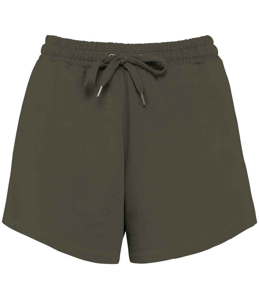 Native Spirit Ladies Terry 280 Shorts in Washed Organic Khaki
