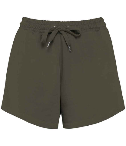 Native Spirit Ladies Terry 280 Shorts in Washed Organic Khaki