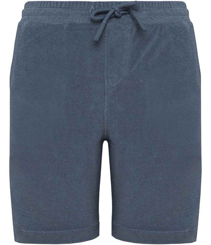 Native Spirit Kids Drawcord Terry Towel Shorts in Mineral Grey