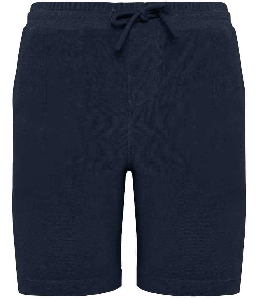 Native Spirit Kids Drawcord Terry Towel Shorts in Navy