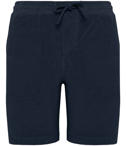 Native Spirit Kids Drawcord Terry Towel Shorts in Navy