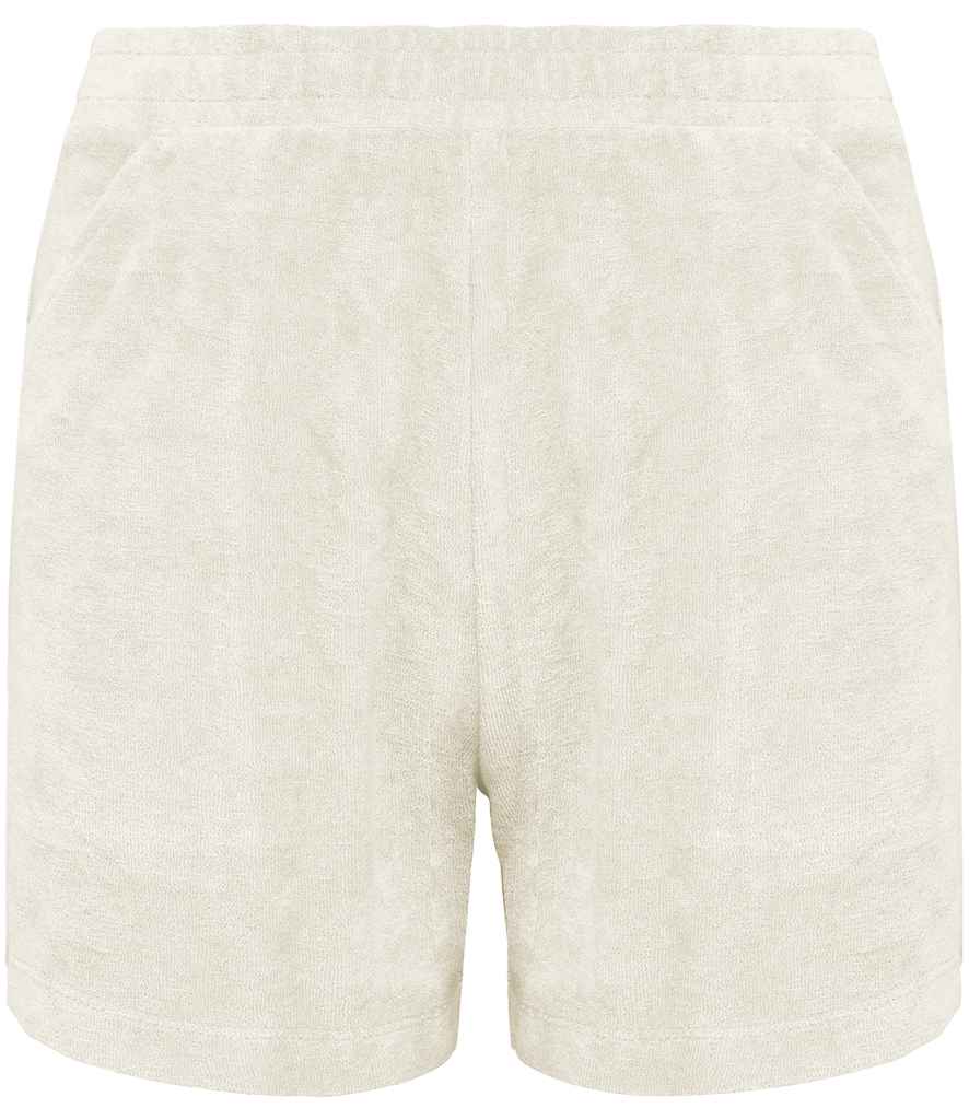 Native Spirit Kids Terry Towel Shorts in Ivory