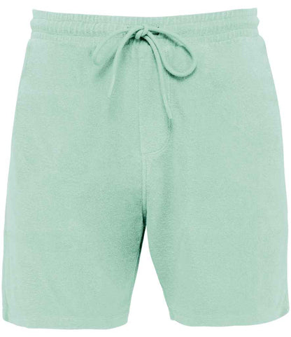Native Spirit Terry Towel Shorts in Brook Green