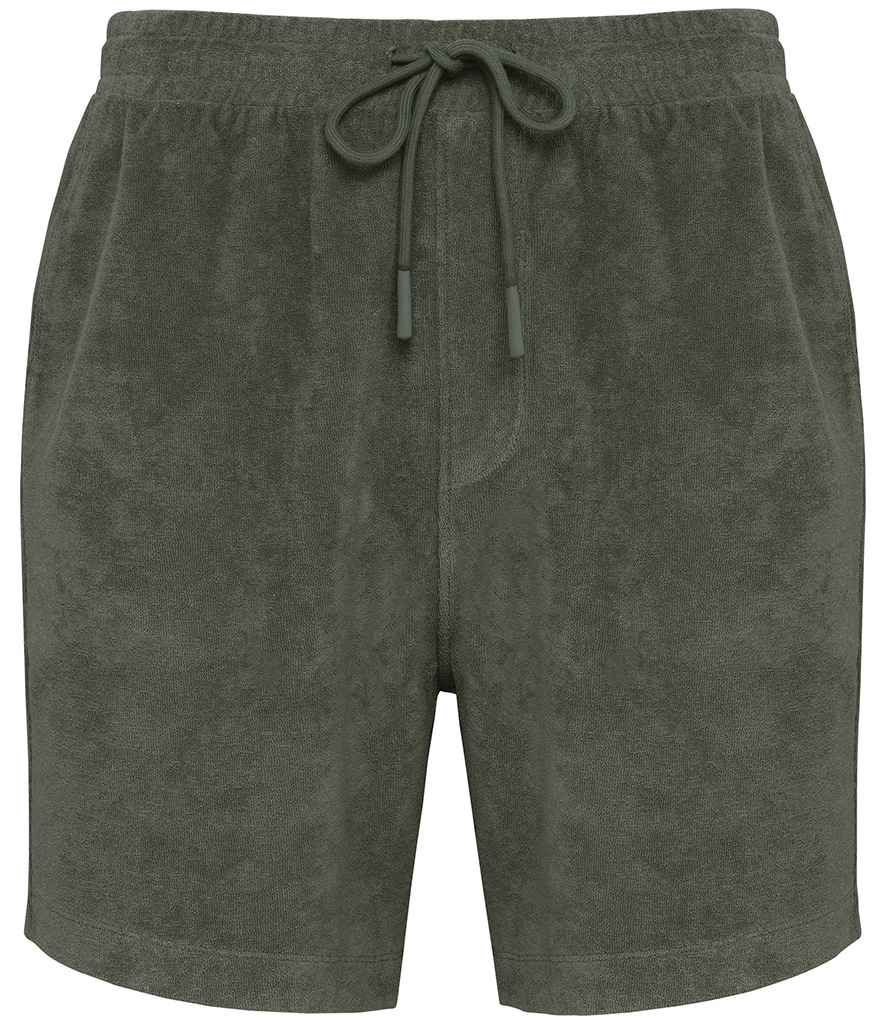 Native Spirit Terry Towel Shorts in Organic Khaki